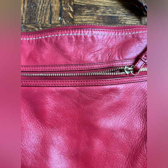 Coach Poppy Perri Hippie Rose Leather Crossbody Hobo Bag #22421 - Picture 5 of 12